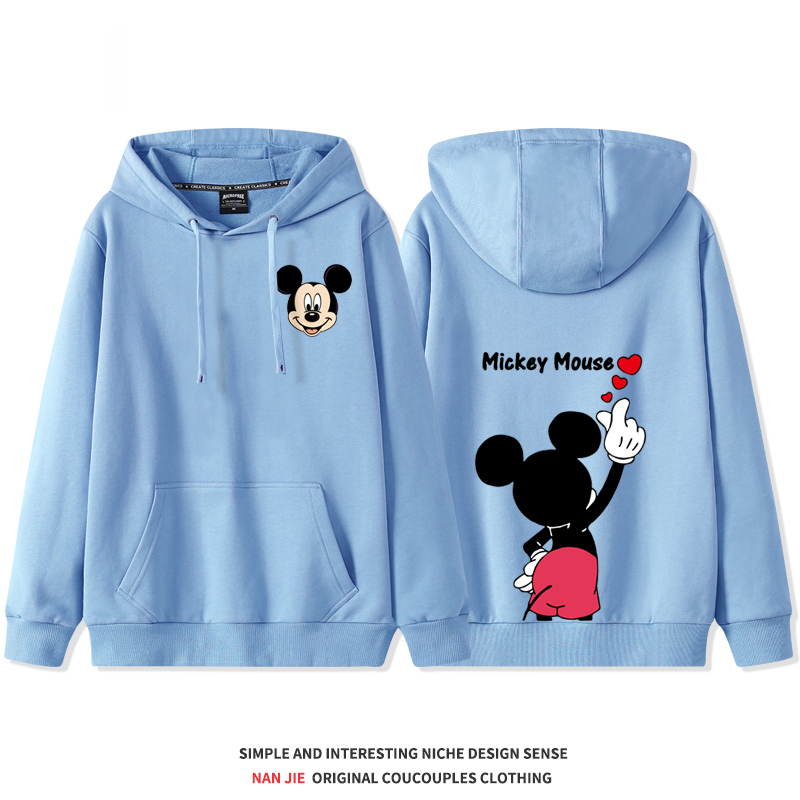 迪士尼 2025秋冬新款 親子情侶裝連帽衛衣