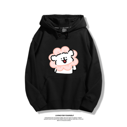 線條小狗新款 親子情侶男女款連帽衛衣-ZUIHANG SHOP