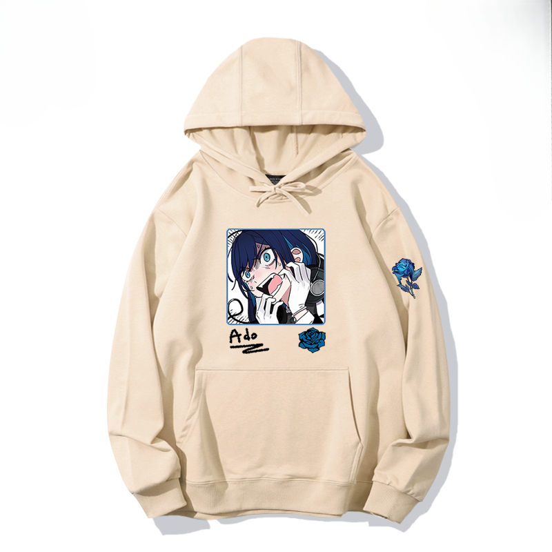 Ado歌手同人 寬鬆百搭 秋冬款 寬鬆連帽衛衣-ZUIHANG SHOP