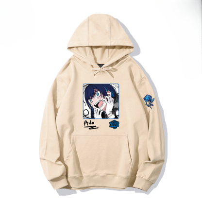 Ado歌手同人 寬鬆百搭 秋冬款 寬鬆連帽衛衣-ZUIHANG SHOP