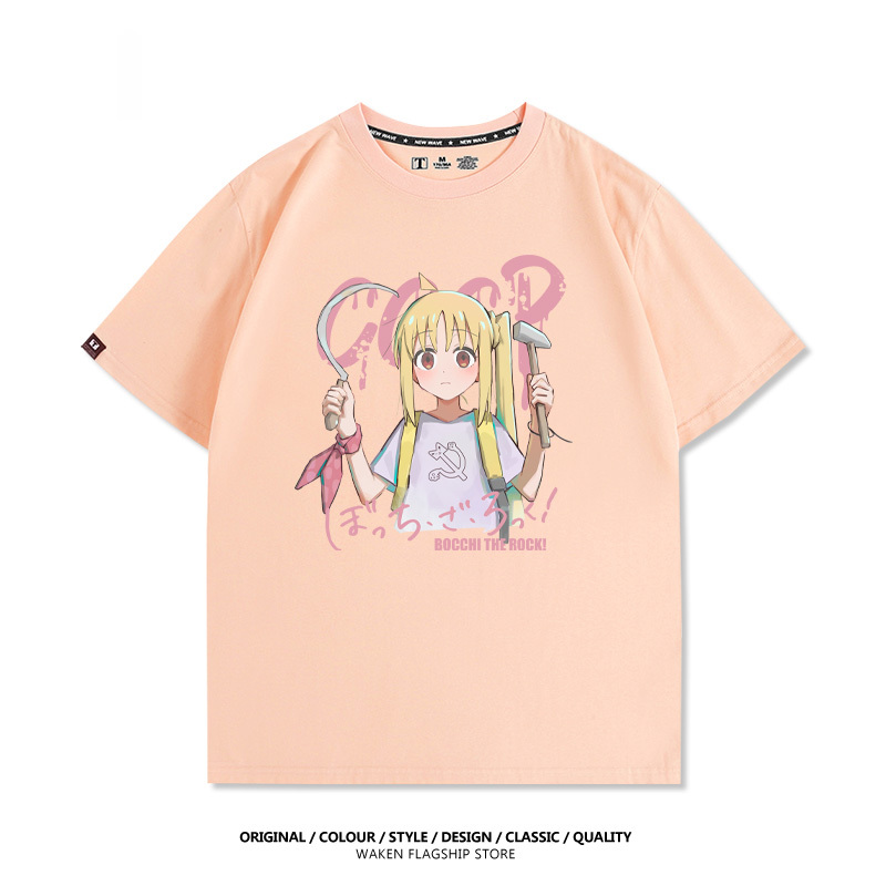 孤獨搖滾 伊地知虹夏 印花短袖T恤-ZUIHANG SHOP