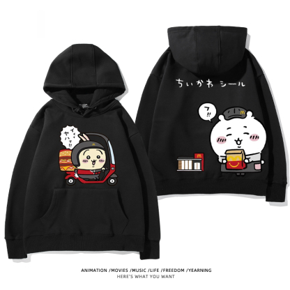 Chiikawa新款 親子情侶男女款連帽衛衣-ZUIHANG SHOP