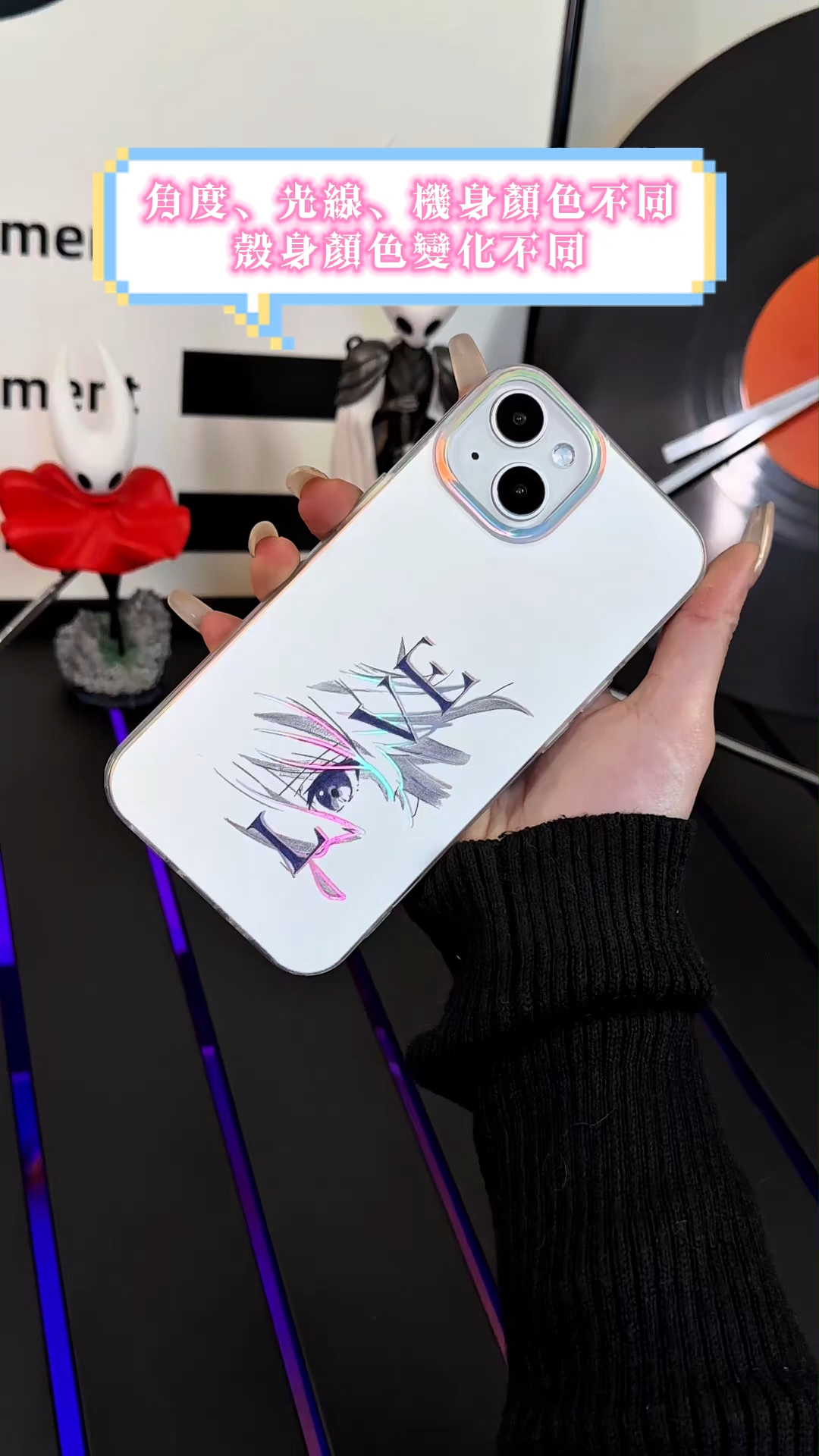 紫羅蘭永恆花園極光金手機殼