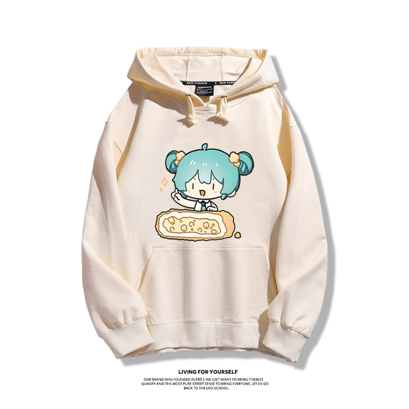 初音未來 秋冬新款 親子情侶男女連帽衛衣