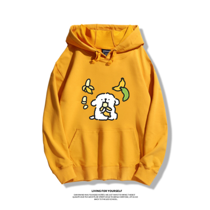 線條小狗新款 親子情侶男女款連帽衛衣-ZUIHANG SHOP