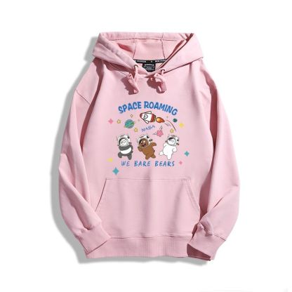 咱們三只裸熊聯名nasa新款 親子情侶男女款連帽衛衣-ZUIHANG SHOP
