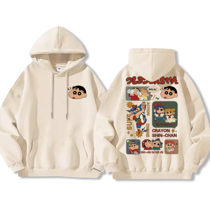 蠟筆小新新款 親子情侶男女款連帽衛衣-ZUIHANG SHOP