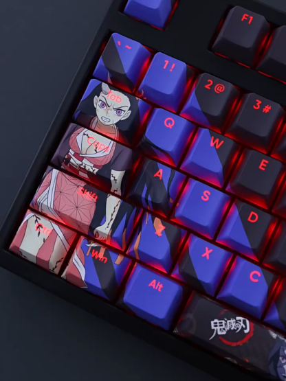 鬼滅之刃禰豆子透光RGB108鍵標準配列衛星軸鍵帽