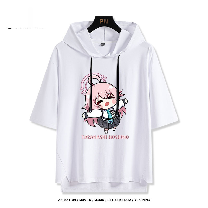 蔚藍檔案 小鳥遊星野 連帽短袖T恤-ZUIHANG SHOP