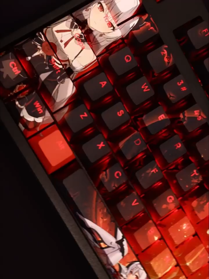 月下誓約德麗莎透光RGB108鍵標準配列衛星軸鍵帽