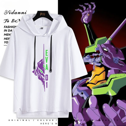 EVA福音戰士 連帽短袖T恤-ZUIHANG SHOP