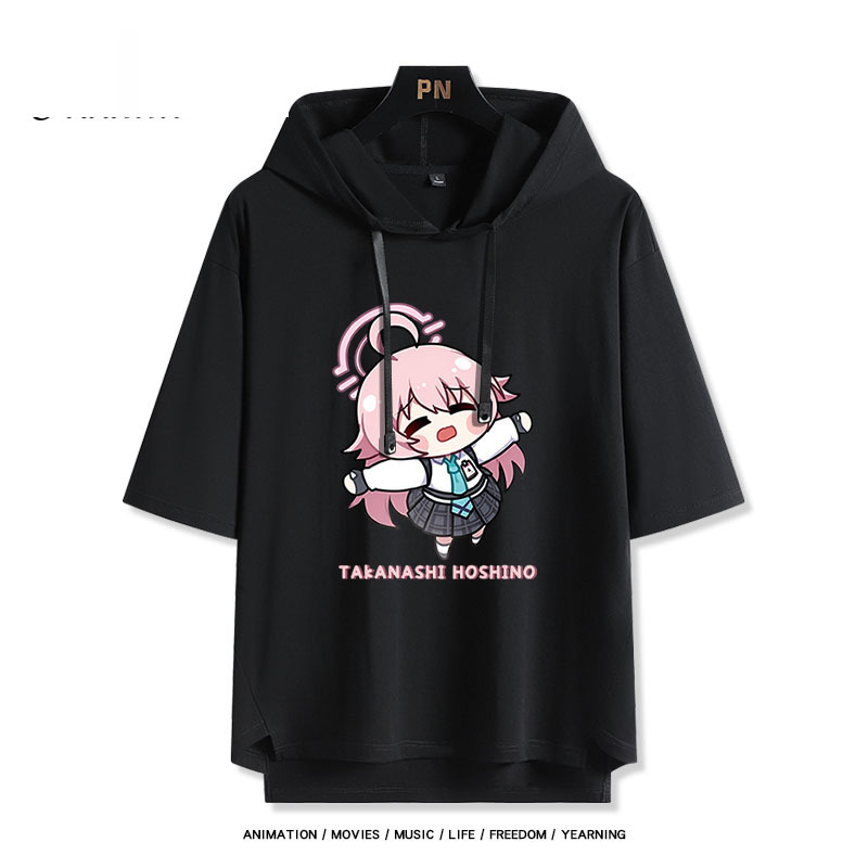 蔚藍檔案 小鳥遊星野 連帽短袖T恤-ZUIHANG SHOP