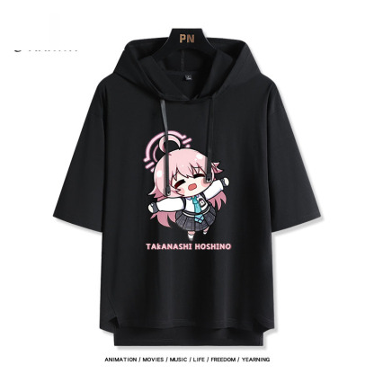 蔚藍檔案 小鳥遊星野 連帽短袖T恤-ZUIHANG SHOP