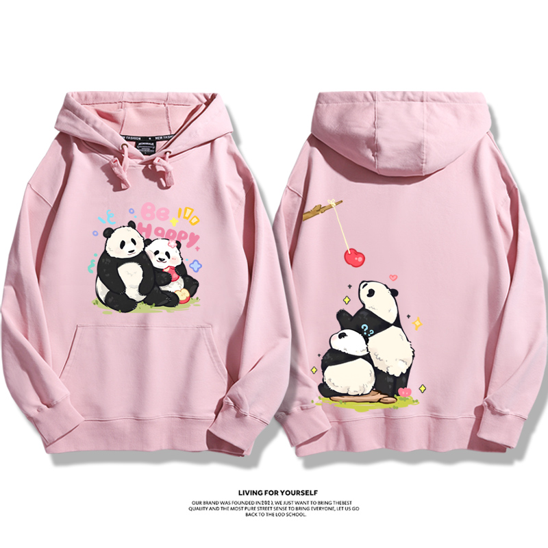 花花果賴熊貓新款 親子情侶男女款連帽衛衣-ZUIHANG SHOP