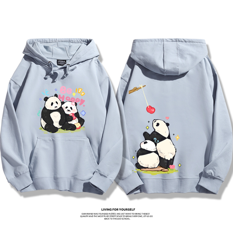 花花果賴熊貓新款 親子情侶男女款連帽衛衣-ZUIHANG SHOP