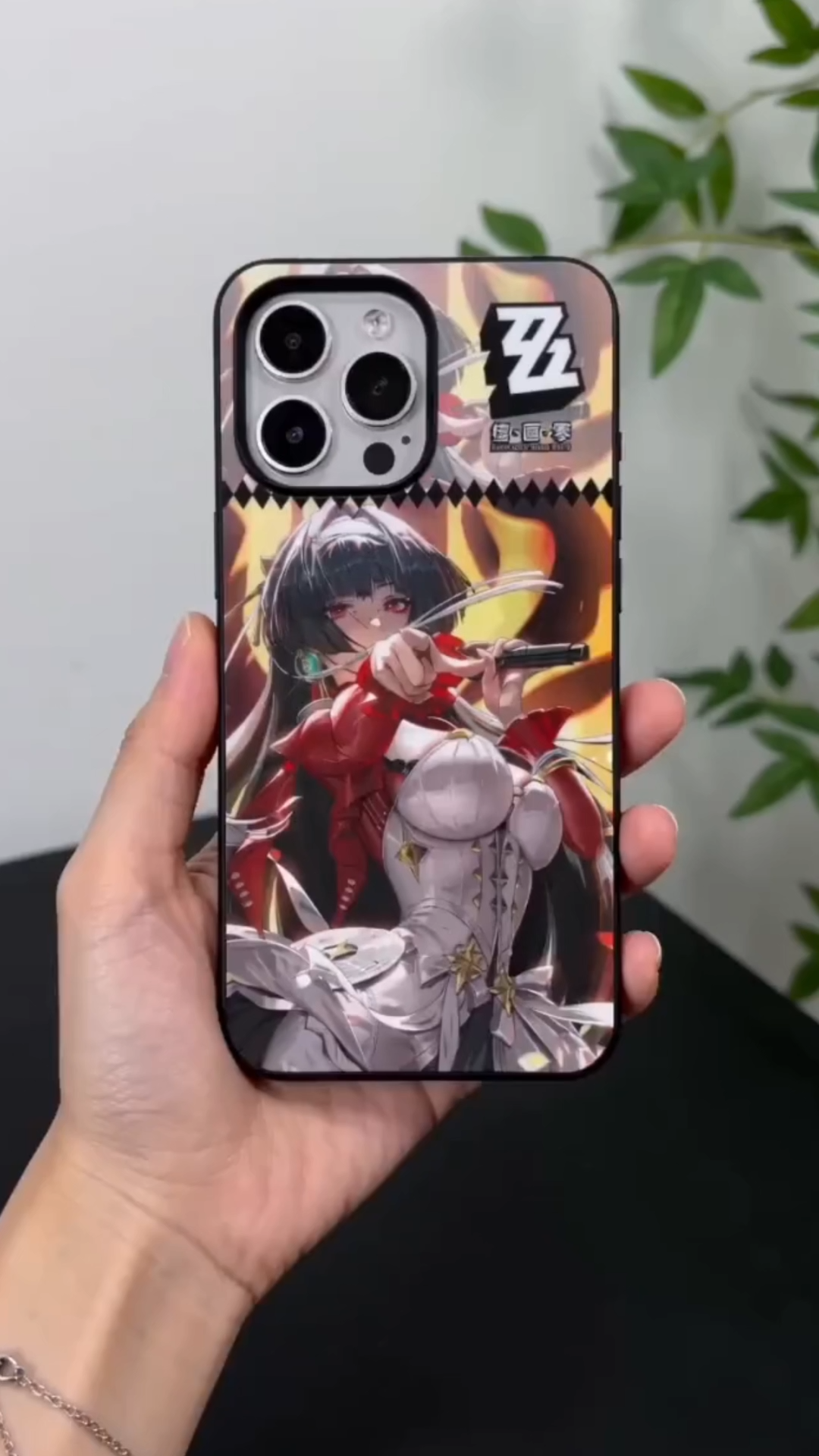 絕區零光柵漸變手機殼