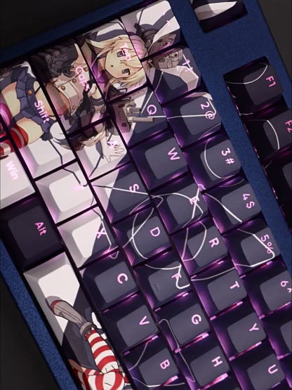 艦隊Collection島風透光RGB108鍵標準配列衛星軸鍵帽