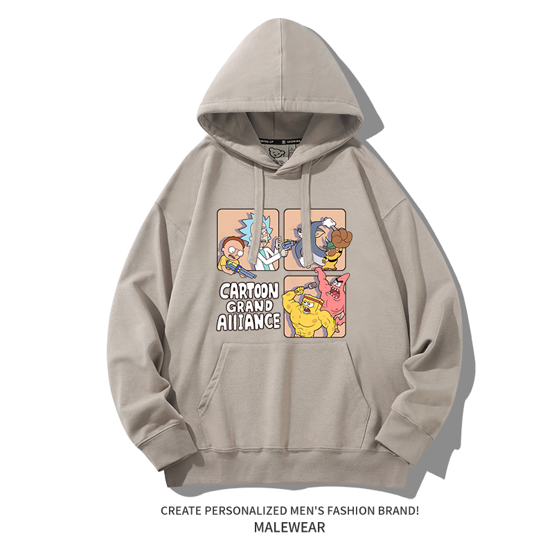 瑞克和莫蒂新款 親子情侶男女款連帽衛衣-ZUIHANG SHOP