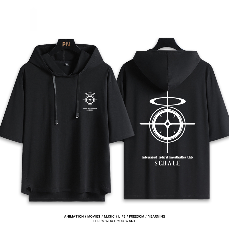 蔚藍檔案 鬼方佳代子 連帽短袖T恤-ZUIHANG SHOP