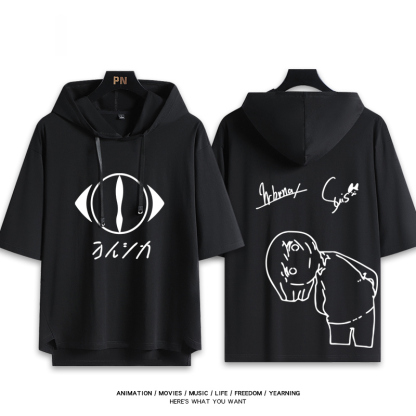 夜鹿yorushika 連帽短袖T恤-ZUIHANG SHOP