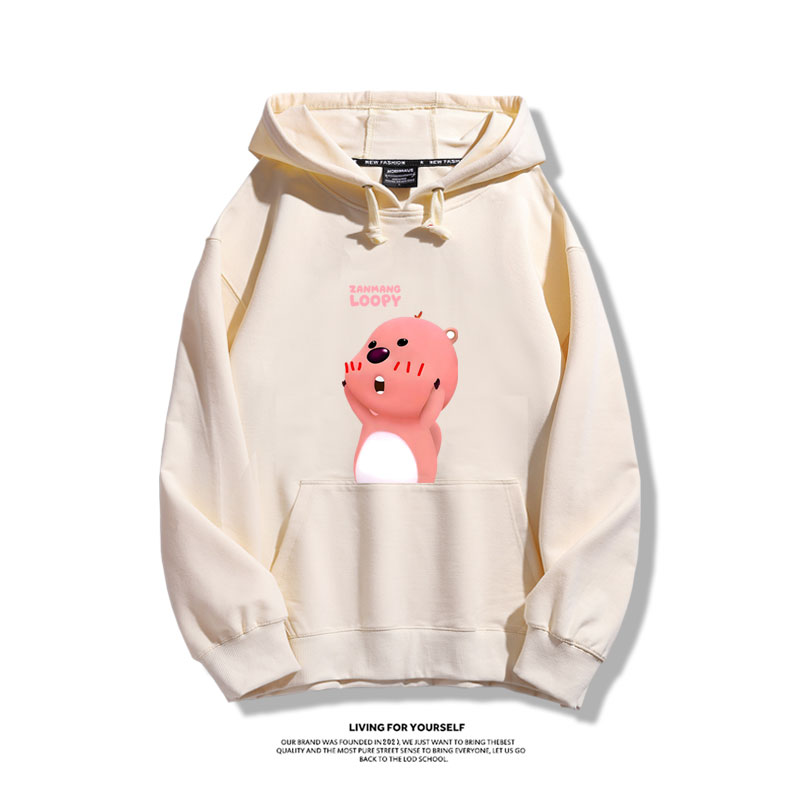 小海狸露比loopy新款 親子情侶男女款連帽衛衣-ZUIHANG SHOP