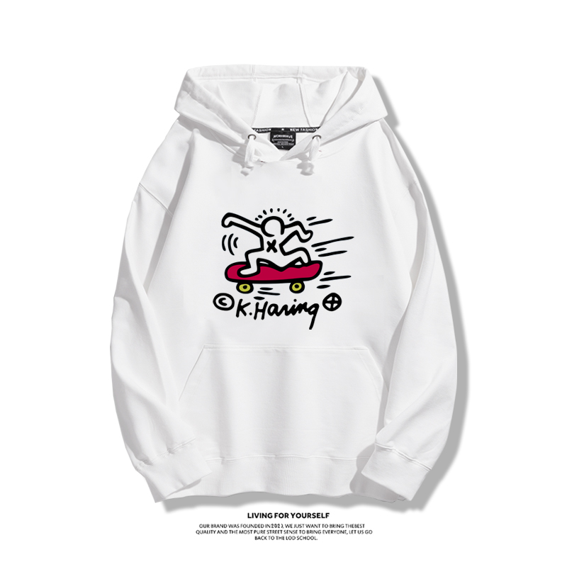 keith haring新款 親子情侶男女款連帽衛衣-ZUIHANG SHOP