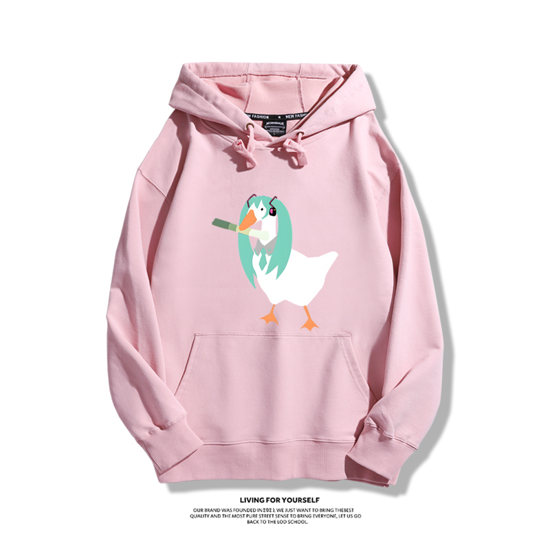 初音未來聯名鵝鴨殺新款 親子情侶男女款連帽衛衣-ZUIHANG SHOP