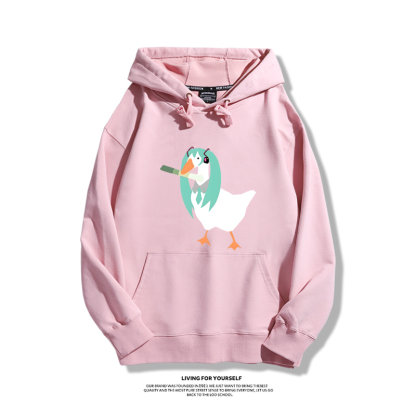 初音未來聯名鵝鴨殺新款 親子情侶男女款連帽衛衣-ZUIHANG SHOP