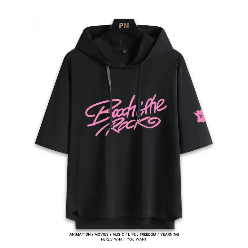 孤獨搖滾新款 親子情侶男女款連帽短袖T恤-ZUIHANG SHOP