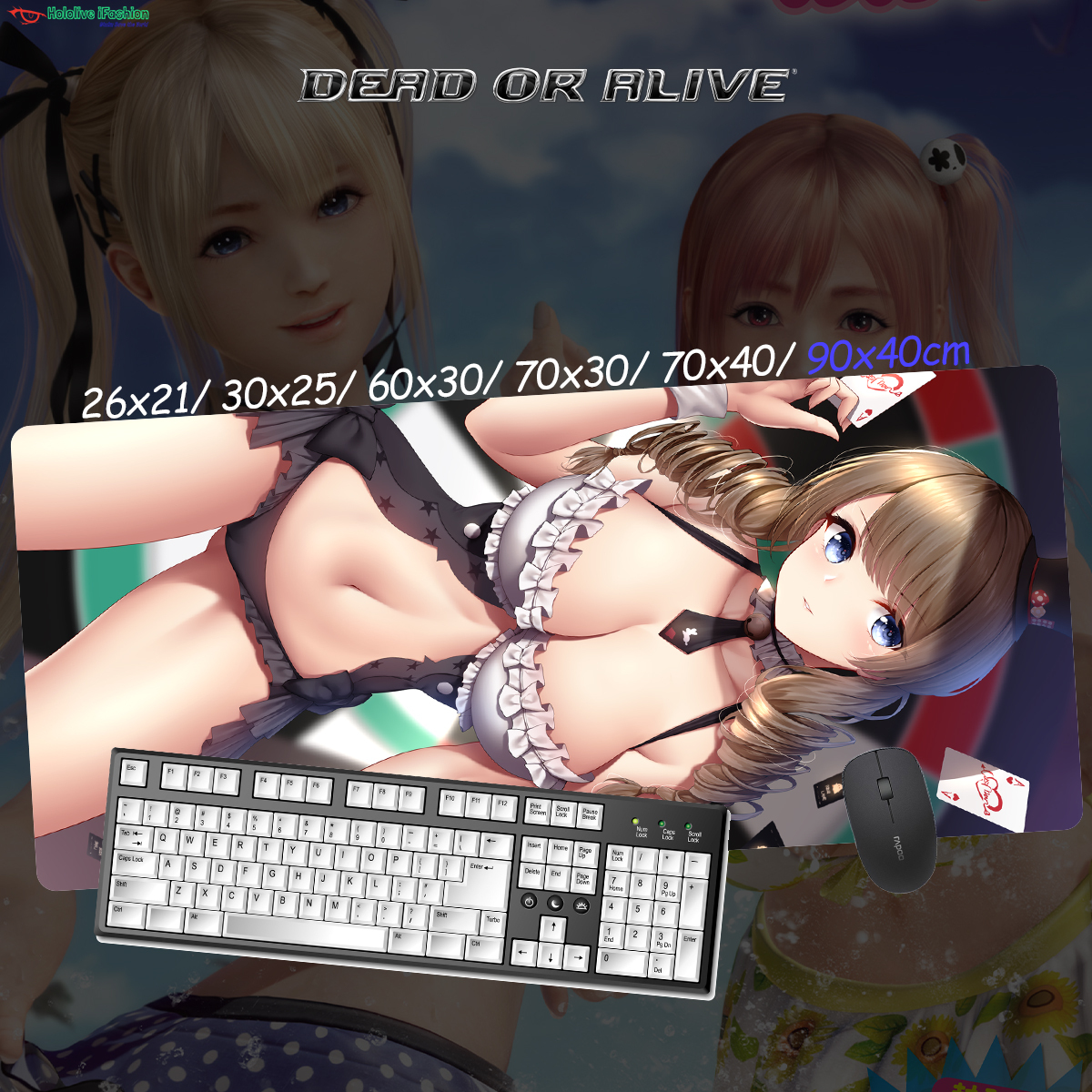 生死格鬥系列 超大鎖邊主題桌墊 布質滑鼠墊