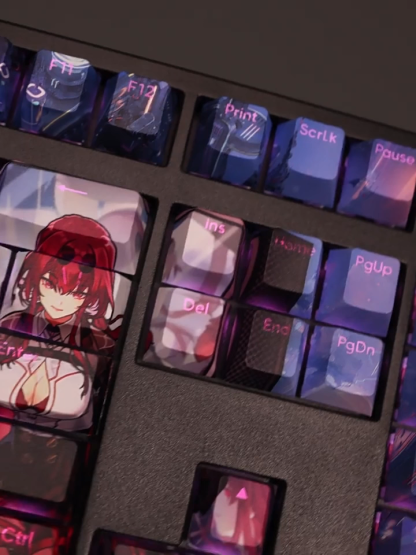 卡芙卡透光RGB108鍵標準配列衛星軸鍵帽