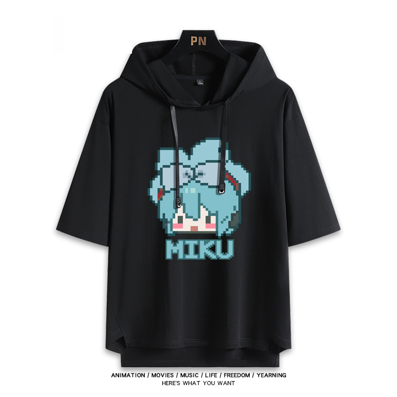 初音未來 連帽短袖T恤-ZUIHANG SHOP