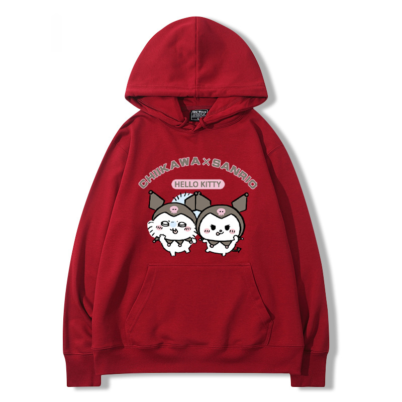 chiikawa吉伊卡哇聯名三麗歐新款 親子情侶男女款連帽衛衣-ZUIHANG SHOP