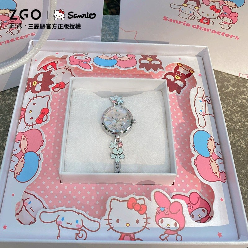Sanrio 凱蒂貓大耳狗手錶 小眾爆款石英錶 女孩學生送禮款