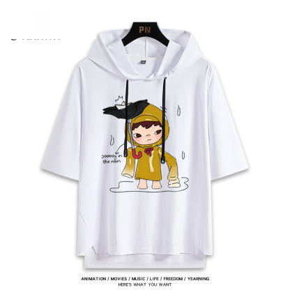 Hirono小野 連帽短袖T恤-ZUIHANG SHOP