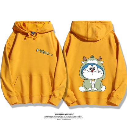 Q版新年叮噹貓新款 親子情侶男女款連帽衛衣-ZUIHANG SHOP