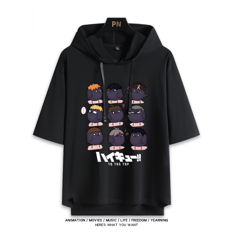 排球少年 連帽短袖T恤