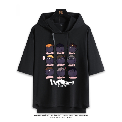 排球少年 連帽短袖T恤