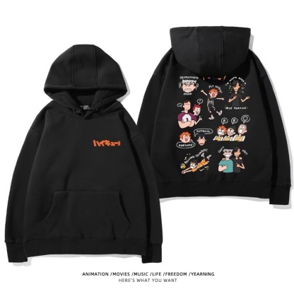 排球少年新款 親子情侶男女款連帽衛衣-ZUIHANG SHOP