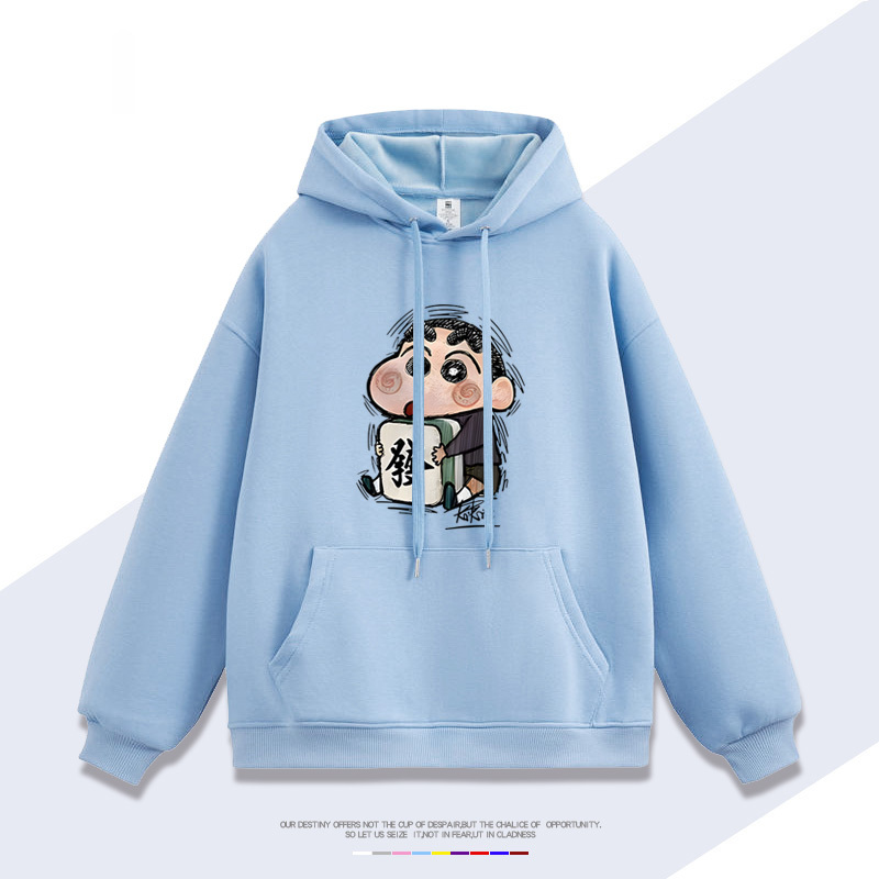 蠟筆小新 聯名衛衣2025秋冬新款 親子情侶裝連帽衛衣