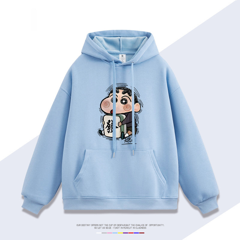 蠟筆小新 聯名衛衣2025秋冬新款 親子情侶裝連帽衛衣