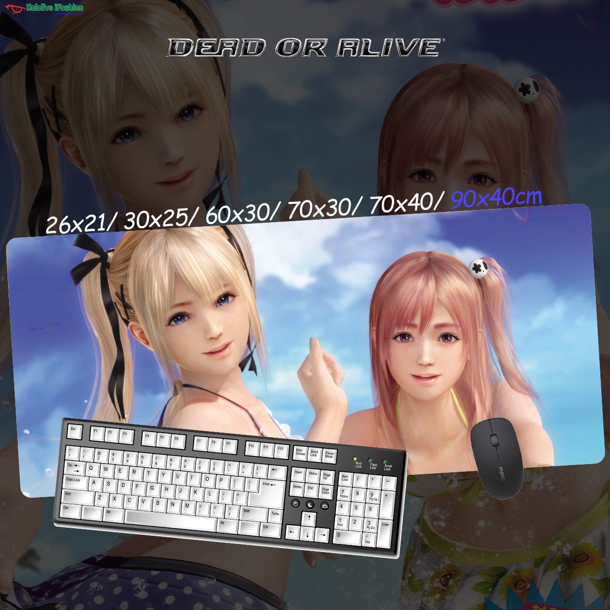 生死格鬥系列 超大鎖邊主題桌墊 布質滑鼠墊