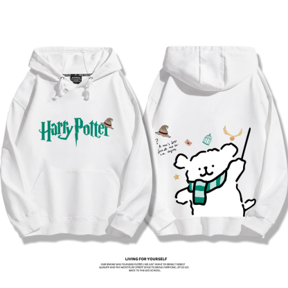 線條小狗 X 哈利波特聯名 親子情侶男女款連帽衛衣-ZUIHANG SHOP