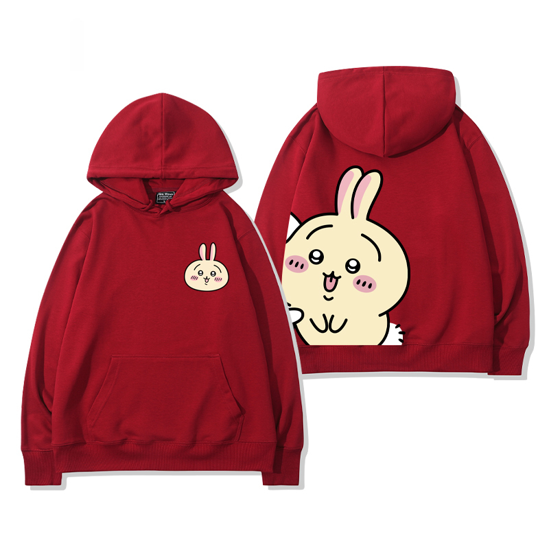 chiikawa 2025秋冬新款親子情侶裝連帽衛衣