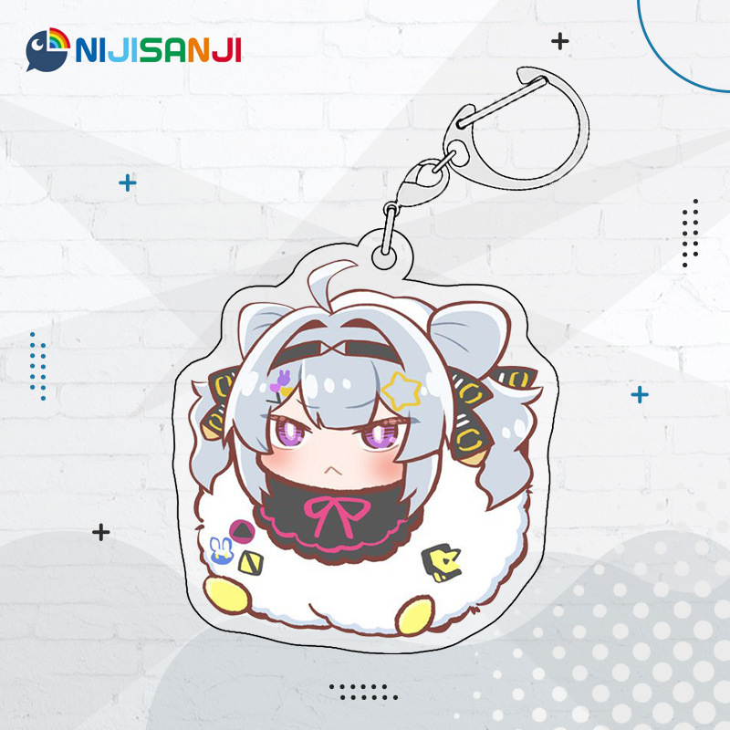 Luxiem彩虹社全員同人週邊 NIJISANJI EN 雙面夾層鑰匙扣掛件吧唧