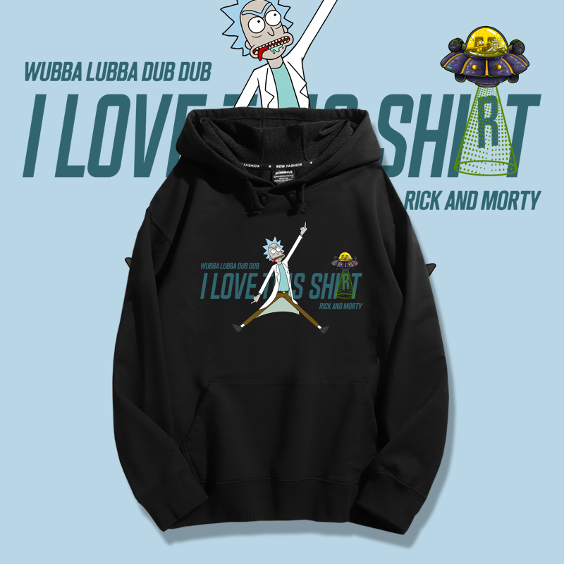 瑞克和莫蒂新款 親子情侶男女款連帽衛衣-ZUIHANG SHOP