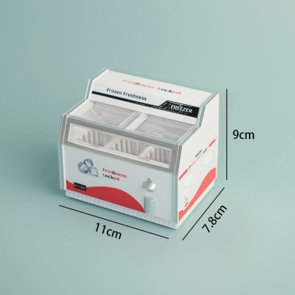 迷你小冰箱玩具 | 超市微縮臥式冰櫃擺飾模型-ZUIHANGSHOP