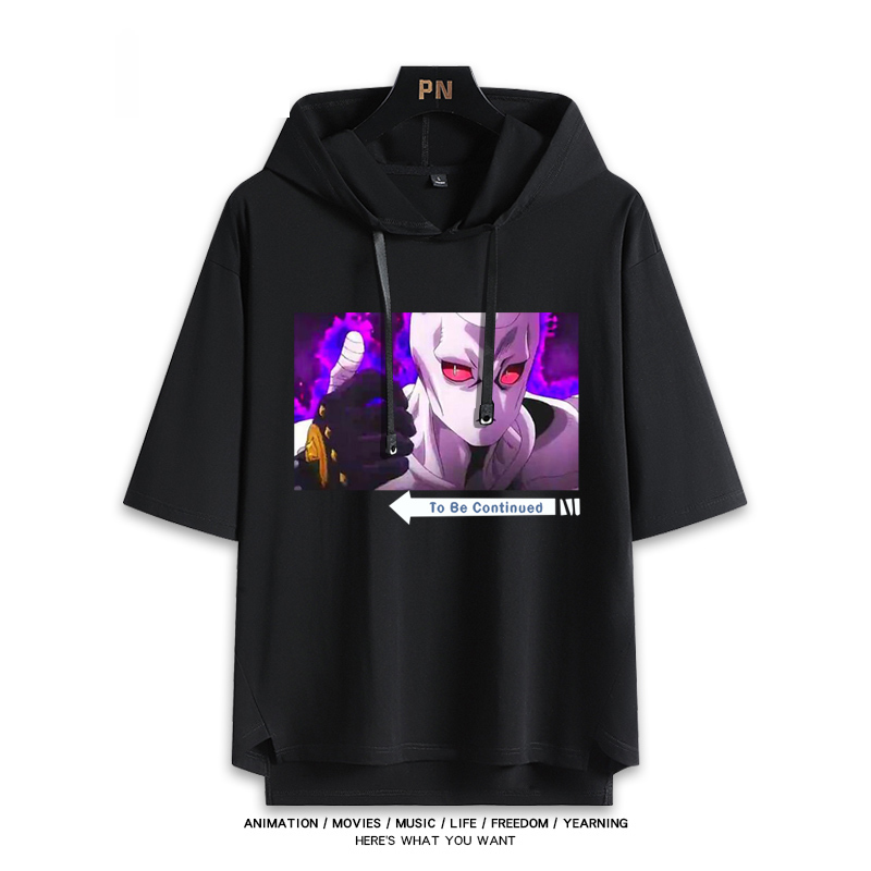 JOJO的奇妙冒險 連帽短袖T恤-ZUIHANG SHOP