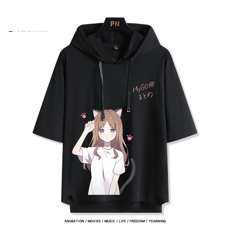 BanG Dream! It's MyGO新款 親子情侶男女款連帽短袖T恤-ZUIHANG SHOP