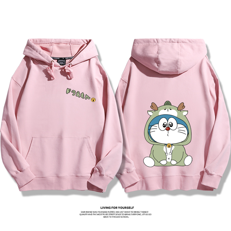 Q版新年叮噹貓新款 親子情侶男女款連帽衛衣-ZUIHANG SHOP